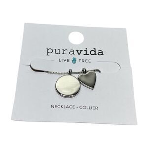 Pura Vida Engravable Layered Pendant Necklace NWT